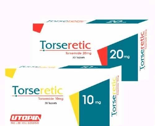 دواعي استعمال دواء تورسيريتك Torseretic والأعراض والآثار الجانبية والسعر‎