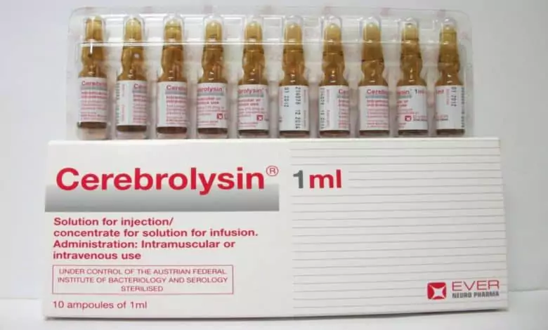دواعي استعمال حقن cerebrolysin سيريبروليسين وفوائدها للأطفال والأضرار المحتملة والبديل والسعر‎