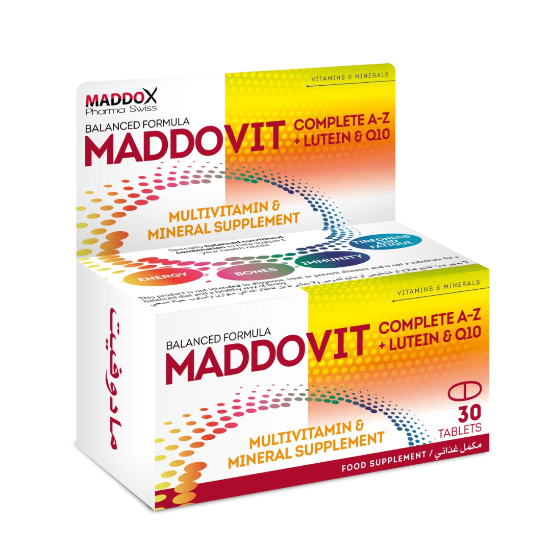 فوائد فيتامين مادوفيت ب١٢ Maddovit للكبار والأطفال والسعر والبديل‎