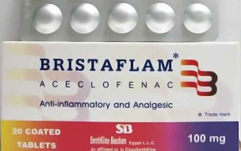 دواعي استخدام بريستافلام Bristaflam والآثار الجانبية‎