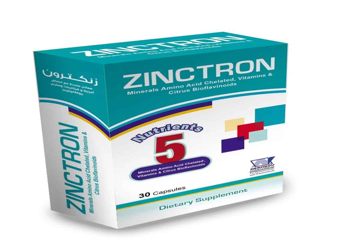 زنكترون Zinctron: الفوائد للشعر والجسم والسعر والبديل والجرعة‎